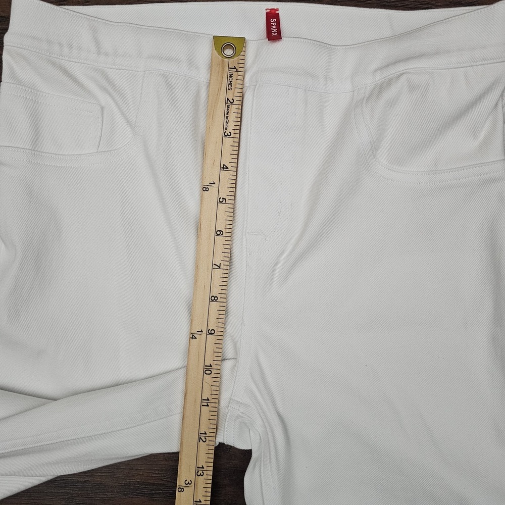 Spanx Jeggings Womens Large White Stretchy Denim Pull-on Pants Mature Capsule - Picture 3 of 7